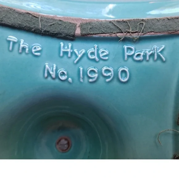 Hyde Park Ashtray Vintage Ceramic Green Mid Century Modern Decor 1990 U.S.A.‎ - Picture 5 of 6